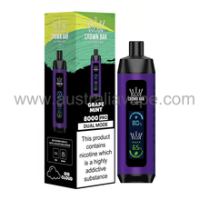 Load image into Gallery viewer, AL FAKHER CROWN BAR SHISHA-GRAPE MINT Shisha