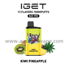 Load image into Gallery viewer, IGET Bar Pro Disposable Vape 10000 Puffs - Kiwi Pineapple