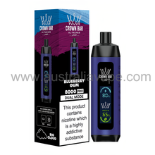 Load image into Gallery viewer, AL FAKHER CROWN BAR SHISHA-BLUEBERRY GUM Shisha