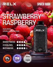 Relx SPARTA 18000 Puffs-Strawberry Raspberry