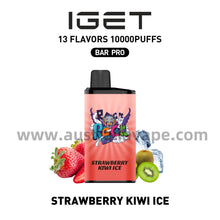 Load image into Gallery viewer, IGET Bar Pro Disposable Vape 10000 Puffs - Strawberry Kiwi Ice