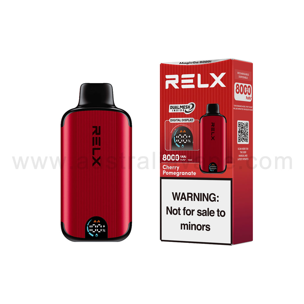 RELX MagicGo 8000i Disposable Vape 8000 Puffs-Cherry pomegranate