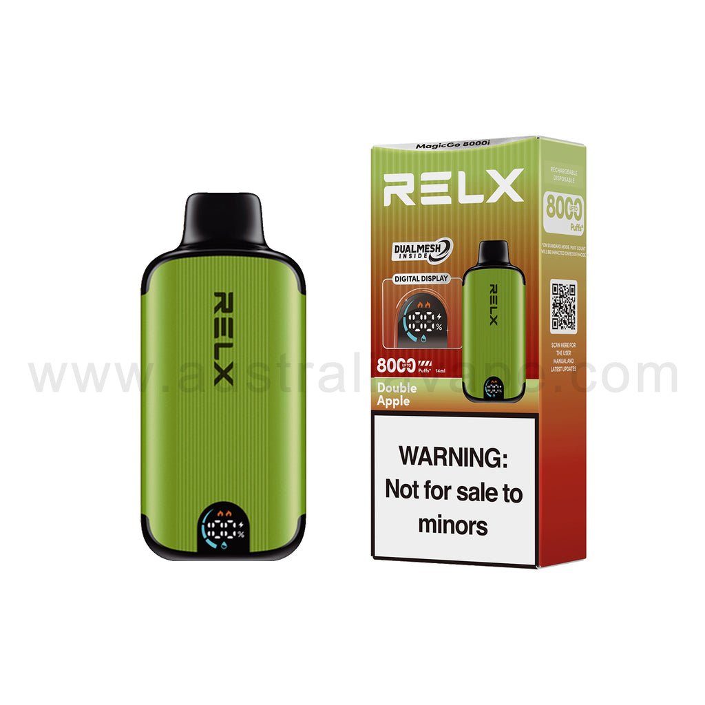 RELX MagicGo 8000i Disposable Vape 8000 Puffs-Double apple