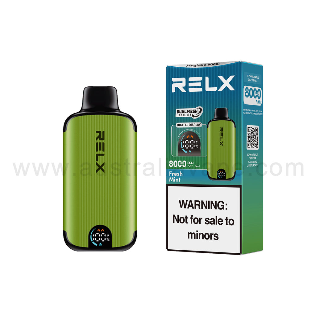 RELX MagicGo 8000i Disposable Vape 8000 Puffs-Fresh Mint