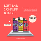 3 x IGET BAR 3500 Puff Bundle