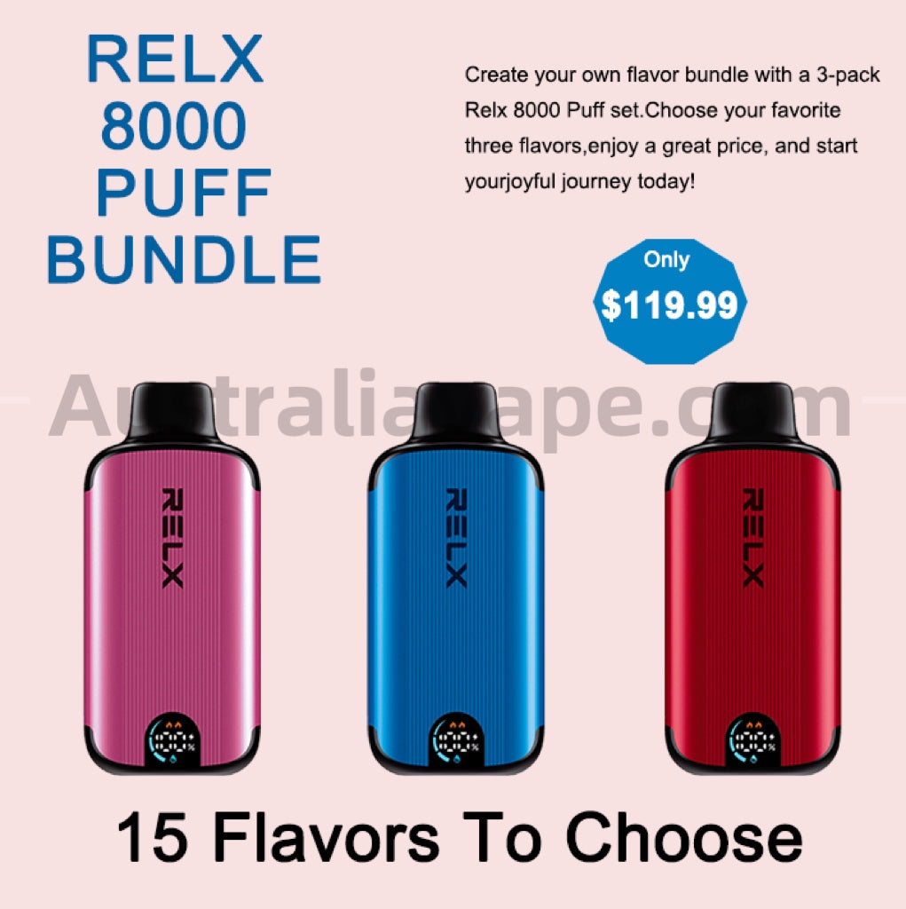 3 x Relx Magic Go Dm 8000 Puff