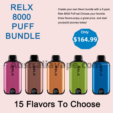 5 x Relx Magic Go Dm 8000 Puff
