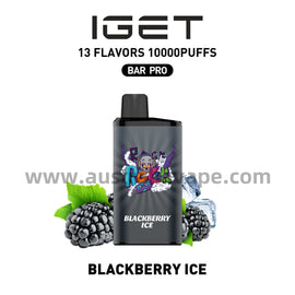 IGET Bar Pro Disposable Vape 10000 Puffs - Blackberry Ice